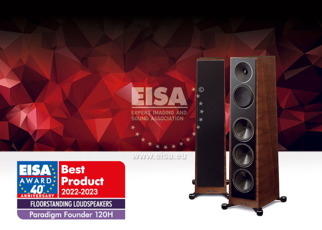 EISA Awards 2022 - Paradigm Founder 120H Floorstanding Speaker