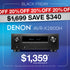 Denon AVR-X2800H 7.2 Channel 8K AV Receiver