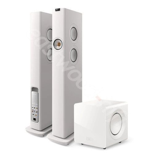 KEF LS60 Wireless Floorstanding Speakers & KC92 Subwoofer Bundle