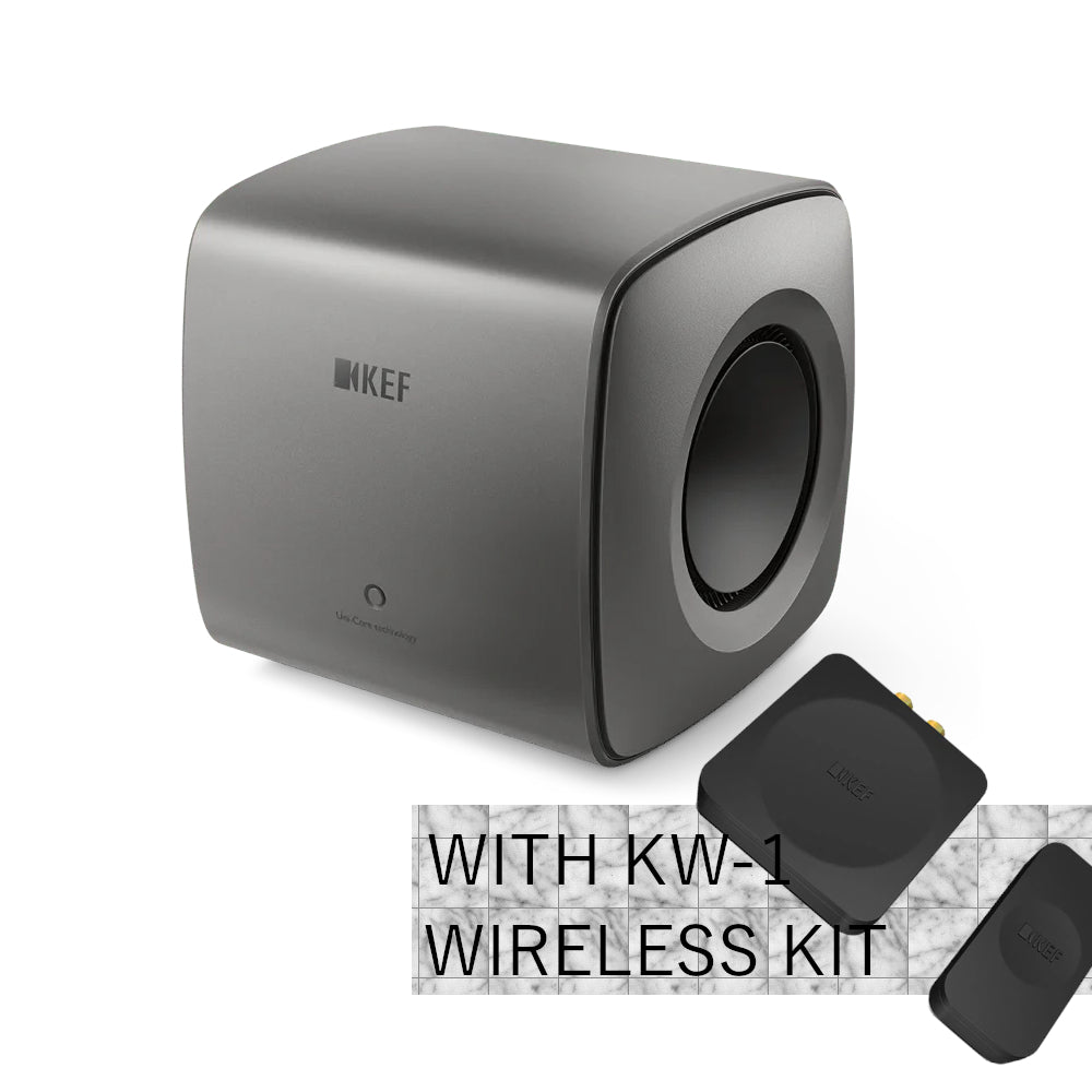 KEF KC62 Subwoofer + KW1 Wireless Adapter
