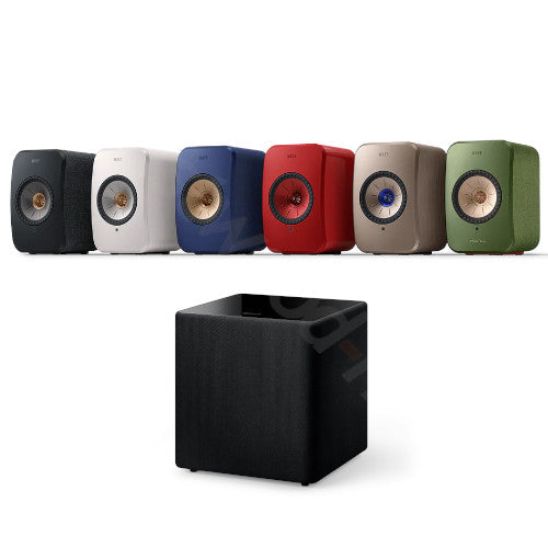 KEF LSX II Wireless Speakers & KEF Kube 12 MIE Subwoofer Bundle