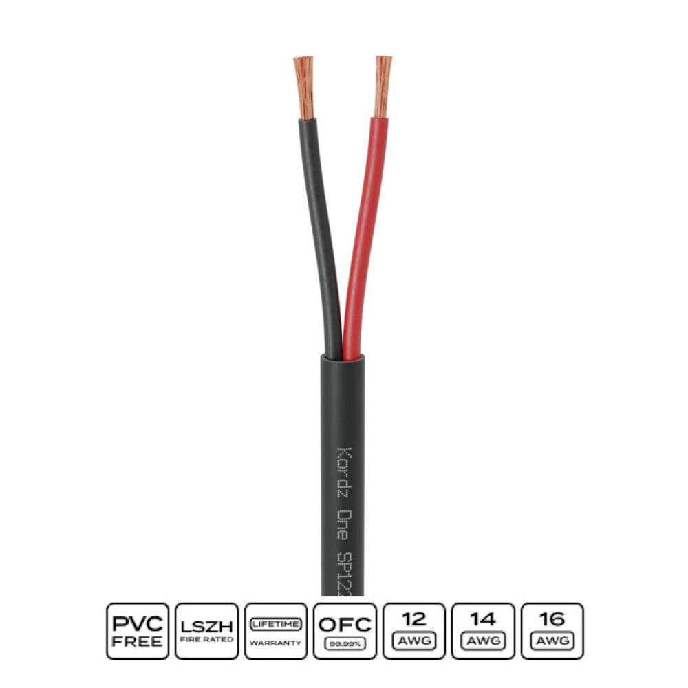 Kordz 2 Core 14AWG Speaker Cable 152m Drum