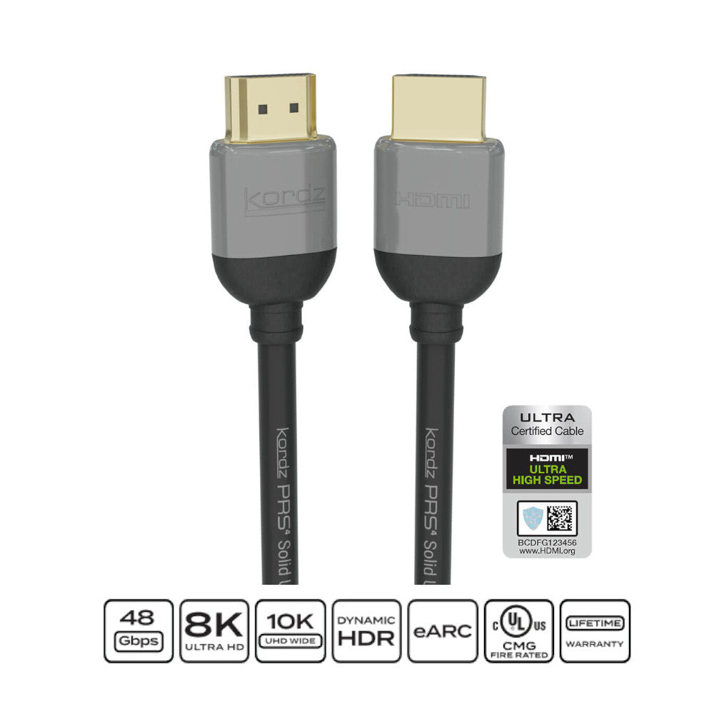 Kordz PRS4 48Gbps 8K Passive HDMI Cable
