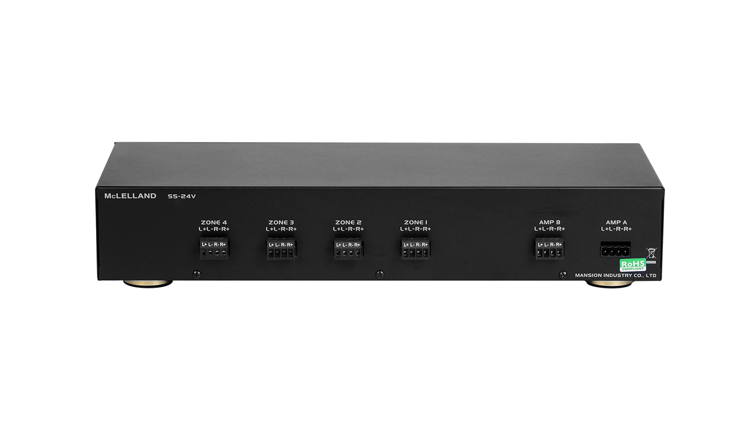 McLelland SS24V 4 Way Premium Speaker Selector Switch with Volume Control