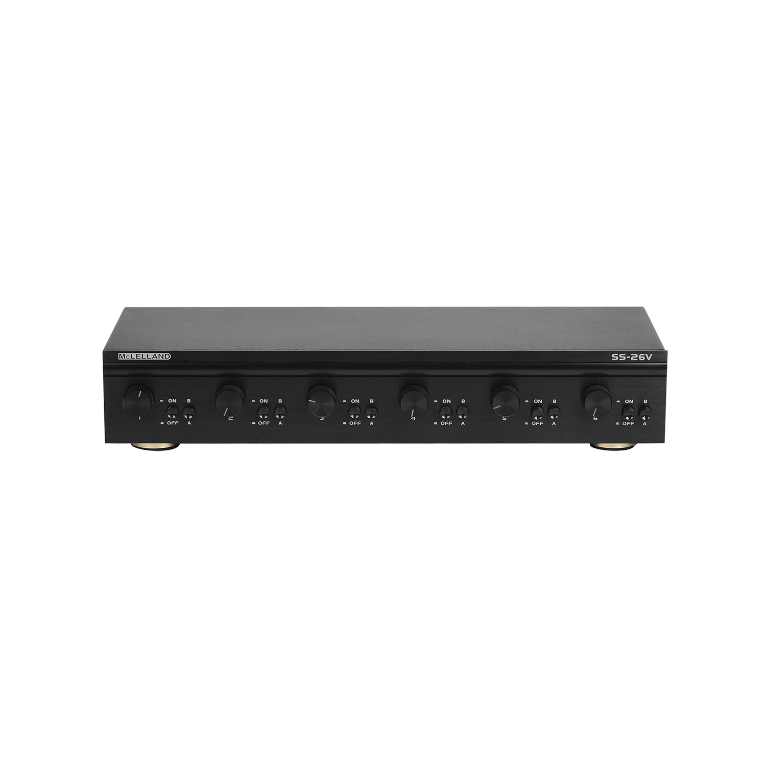 McLelland SS26V 6 Way Premium Speaker Selector Switch with Volume Control