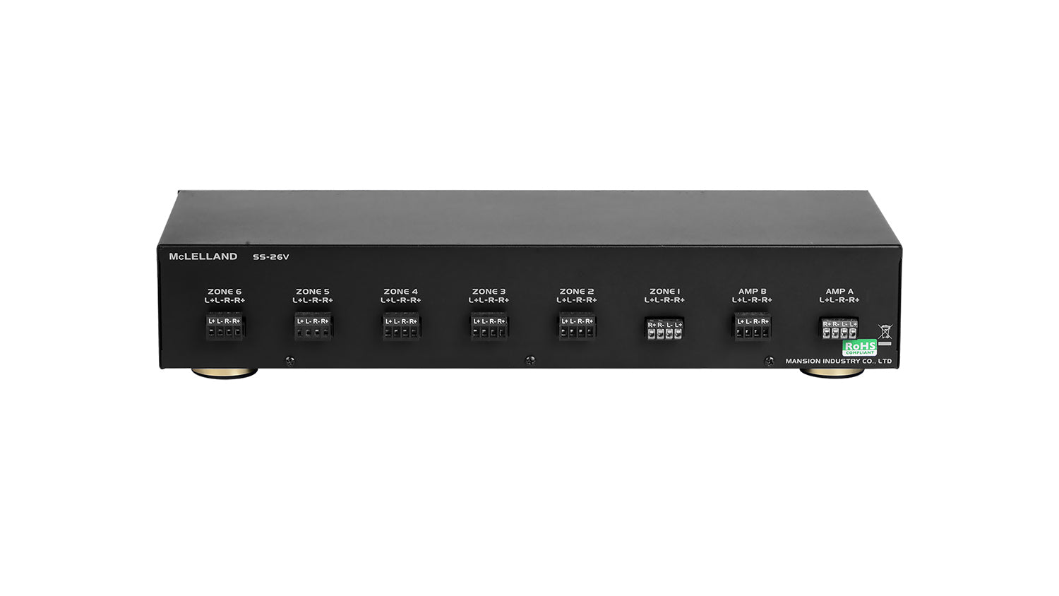 McLelland SS26V 6 Way Premium Speaker Selector Switch with Volume Control