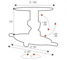 OMB Mono Projector Universal Ceiling Mount