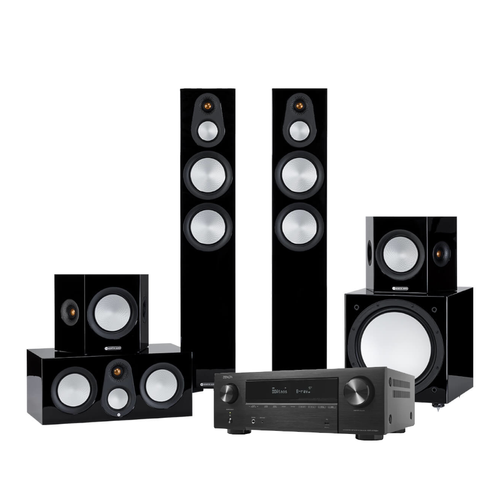 Package 11: Denon AVR-X2800H & Monitor Audio Silver 300 7G 5.1